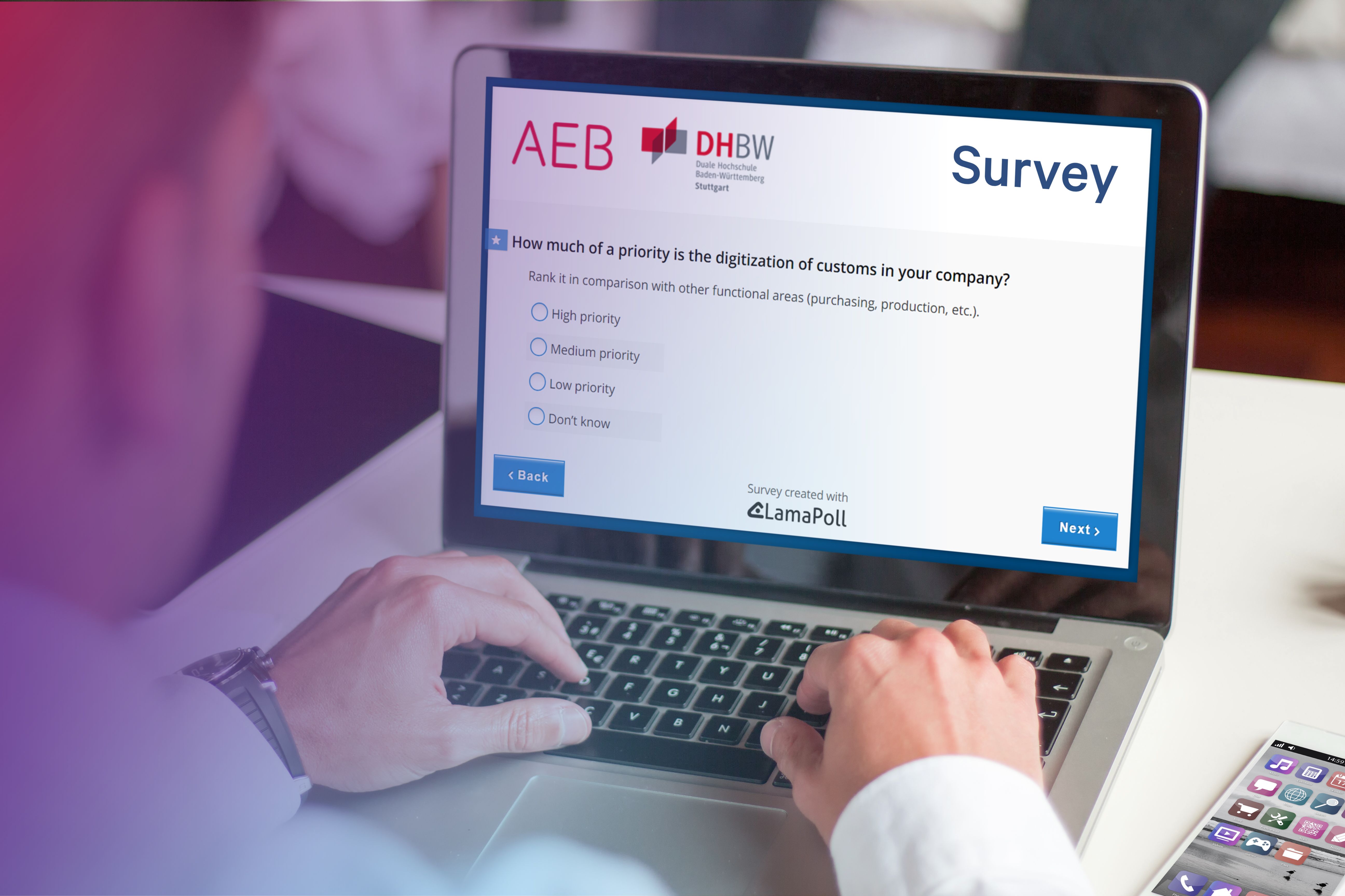 AEB DHBW online survey